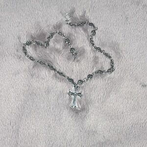 Silver Cross Pendant Necklace
